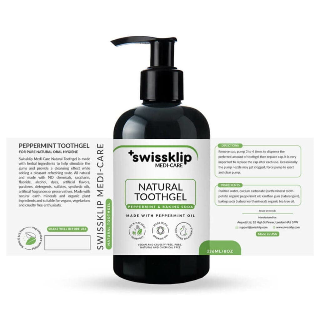 Toothpaste Gel Natural FluorideFree Swissklip