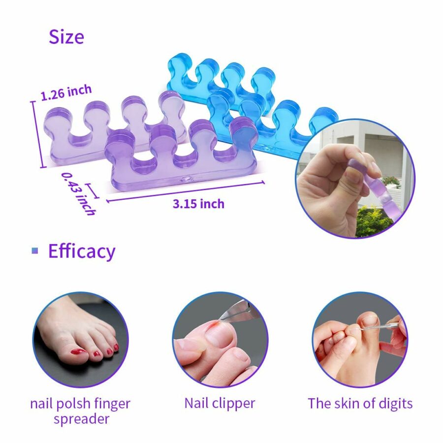 toe separators for pedicure