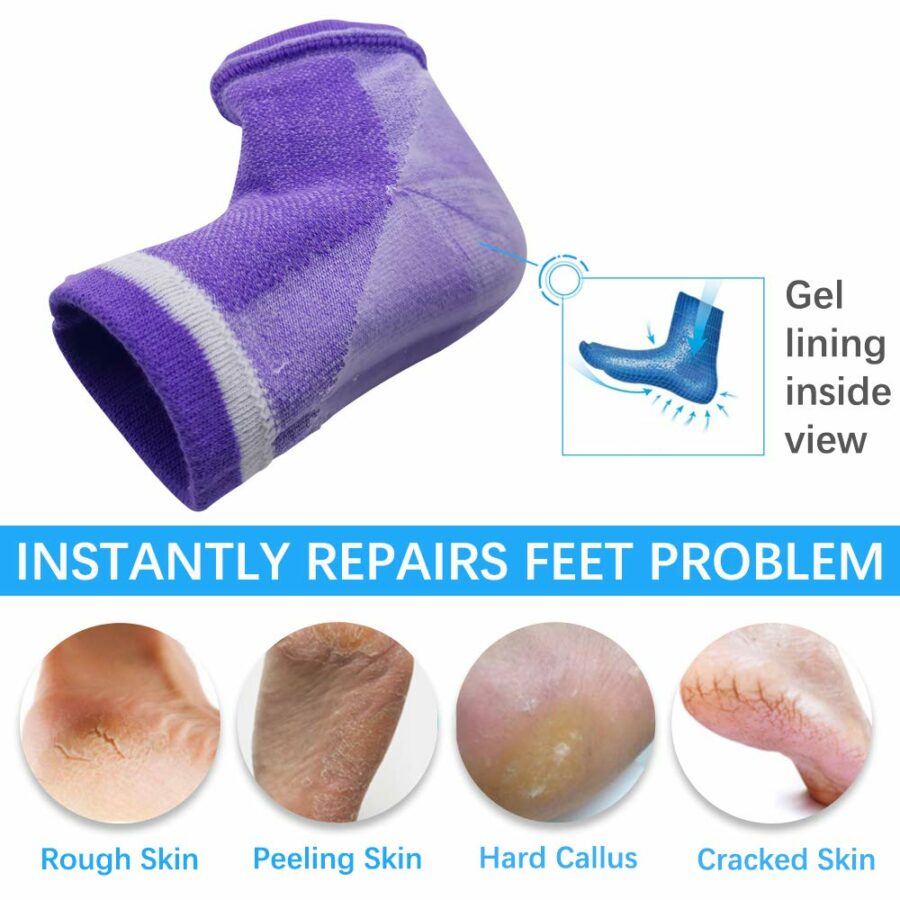 moisturizing heel socks