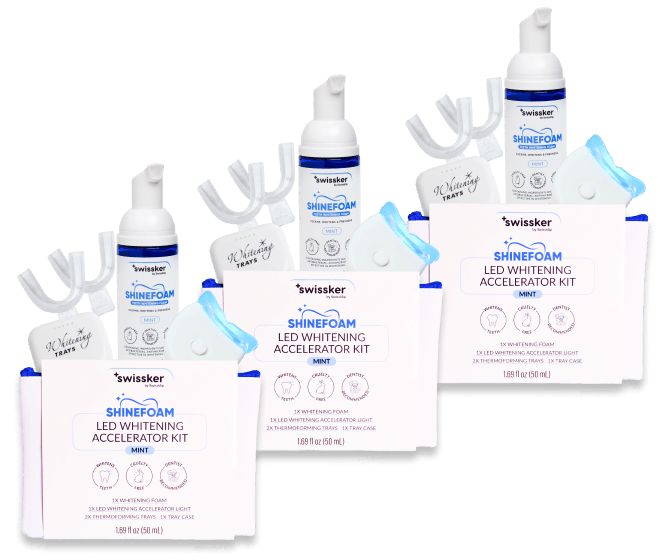 Family Kit (3x LED Whitening Accelerator Kit + 3x FREE Nano Toothbrush)